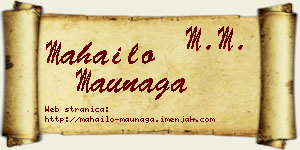 Mahailo Maunaga vizit kartica